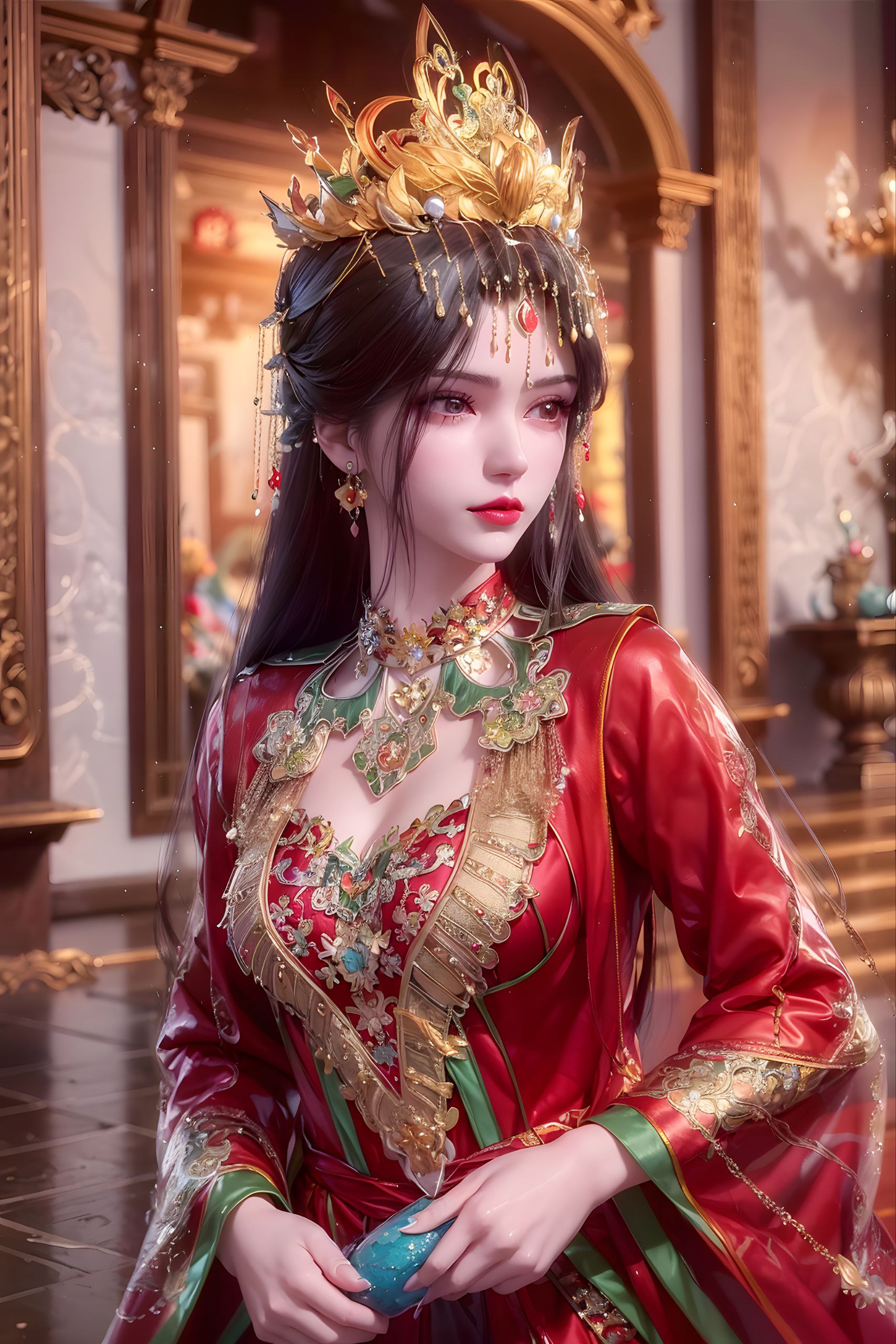 然而